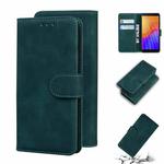 For Huawei Y5p Skin Feel Pure Color Flip Leather Phone Case(Green)