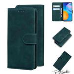 For Huawei P smart 2021 / Y7a Skin Feel Pure Color Flip Leather Phone Case(Green)