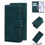 For Huawei P50 Skin Feel Pure Color Flip Leather Phone Case(Green)