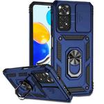For Xiaomi Redmi Note 11 Global Sliding Camshield Holder Phone Case(Blue)