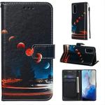 For Galaxy S20 Colored Drawing Pattern Plain Weave Horizontal Flip Leather Case with Holder & Card Slot & Wallet&Lanyard(Stray Earth)