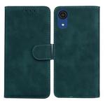 For Samsung Galaxy A03 Core Skin Feel Pure Color Flip Leather Phone Case(Green)