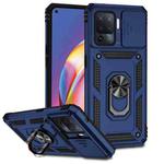 For OPPO A94 Sliding Camshield Holder Phone Case(Blue)