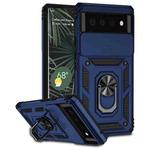 For Google Pixel 6 Sliding Camshield Holder Phone Case(Blue)