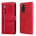 For Xiaomi Redmi Note 11 4G(Global)/Redmi Note 11s 4G(Global) Fashion Calf Texture Zipper Horizontal Flip Leather Case(Red)
