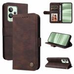 For OPPO Realme GT2 Pro Skin Feel Life Tree Metal Button Horizontal Flip Leather Case(Brown)