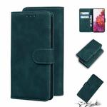 For Samsung Galaxy S20 FE/S20 Lite/S20 FE 5G Skin Feel Pure Color Flip Leather Phone Case(Green)