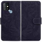 For Infinix Hot 10 X682 Tiger Embossing Pattern Horizontal Flip Leather Phone Case(Black)