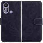 For Infinix Hot 11s X6812 Tiger Embossing Pattern Horizontal Flip Leather Phone Case(Black)