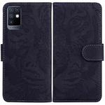 For Infinix Note 10 X693 Tiger Embossing Pattern Horizontal Flip Leather Phone Case(Black)