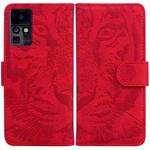 For Infinix Zero X / X Pro Tiger Embossing Pattern Horizontal Flip Leather Phone Case(Red)