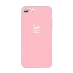 For iPhone 6s / 6 Small Fish Pattern Colorful Frosted TPU Phone Protective Case(Pink)