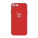 For iPhone 6s / 6 Small Fish Pattern Colorful Frosted TPU Phone Protective Case(Red)