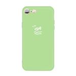 For iPhone 6s / 6 Small Fish Pattern Colorful Frosted TPU Phone Protective Case(Green)