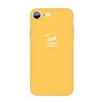 For iPhone SE 2022 / SE 2020 / 8 / 7 Small Fish Pattern Colorful Frosted TPU Phone Protective Case(Yellow)