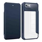 For iPhone SE 2022 / SE 2020 / 8 / 7 Magnetic Flip Leather Phone Case(Blue)