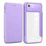 For iPhone SE 2022 / SE 2020 / 8 / 7 Magnetic Flip Leather Phone Case(Purple)