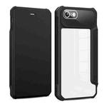 For iPhone SE 2022 / SE 2020 / 8 / 7 Magnetic Flip Leather Phone Case(Black)