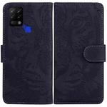 For Tecno Pova LD7 Tiger Embossing Pattern Horizontal Flip Leather Phone Case(Black)