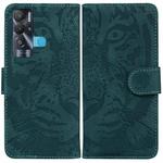 For Tecno Pova Neo LE6 Tiger Embossing Pattern Horizontal Flip Leather Phone Case(Green)