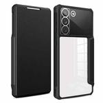 For Samsung Galaxy S21+ 5G Magnetic Flip Leather Phone Case(Black)