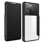 For Samsung Galaxy S22 5G Magnetic Flip Leather Phone Case(Black)