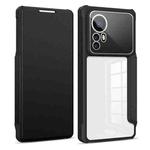 For Xiaomi 12 Pro Magnetic Flip Leather Phone Case(Black)