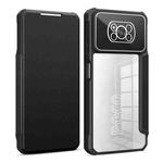 For Xiaomi Poco X3 Magnetic Flip Leather Phone Case(Black)