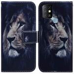 For Infinix Hot 10 X682 Coloured Drawing Leather Phone Case(Lion)