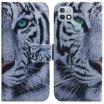 For Infinix Hot 10i / Smart 5 Pro X659B / PR652B / S658E Coloured Drawing Leather Phone Case(Tiger)