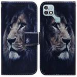 For Infinix Hot 10i / Smart 5 Pro X659B / PR652B / S658E Coloured Drawing Leather Phone Case(Lion)