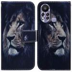 For Infinix Hot 11s X6812 Coloured Drawing Leather Phone Case(Lion)