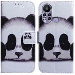 For Infinix Hot 11s X6812 Coloured Drawing Leather Phone Case(Panda)