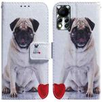 For Infinix Hot 11S NFC X6812B Coloured Drawing Leather Phone Case(Pug)