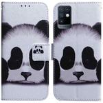 For Infinix Note 10 X693 Coloured Drawing Leather Phone Case(Panda)