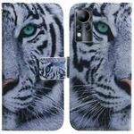 For Infinix Note 11 Coloured Drawing Leather Phone Case(Tiger)