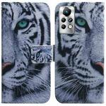 For Infinix Note 11 Pro / Note 11s Coloured Drawing Leather Phone Case(Tiger)
