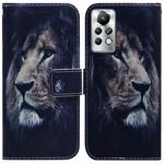 For Infinix Note 11 Pro / Note 11s Coloured Drawing Leather Phone Case(Lion)