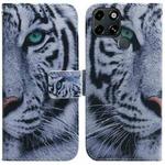 For Infinix Smart 6 Coloured Drawing Leather Phone Case(Tiger)