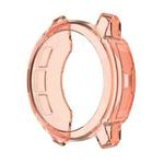 For Garmin Instinct 2S Half Coverage Hollowed TPU Watch Case(Transparent Pink)