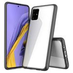 For Galaxy A51 Scratchproof TPU + Acrylic Protective Case(Black)