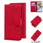 For Blackview A80 Skin Feel Pure Color Flip Leather Phone Case(Red)
