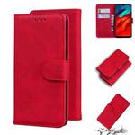 For Blackview A80 Pro Skin Feel Pure Color Flip Leather Phone Case(Red)