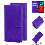 For Blackview A80 Pro Skin Feel Pure Color Flip Leather Phone Case(Purple)