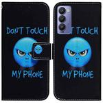 For Tecno Camon 18 / 18P Coloured Drawing Leather Phone Case(Anger)