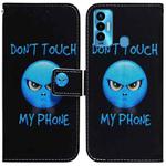 For Tecno Camon 18i Coloured Drawing Leather Phone Case(Anger)