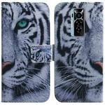 For Tecno Phantom X Coloured Drawing Leather Phone Case(Tiger)