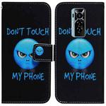 For Tecno Phantom X Coloured Drawing Leather Phone Case(Anger)