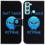 For Tecno Pop 5 LTE BD4 Coloured Drawing Leather Phone Case(Anger)