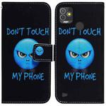 For Tecno Pop 5P Coloured Drawing Leather Phone Case(Anger)